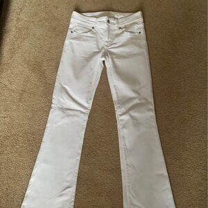 American Eagle White Flared Jeans, Size 4